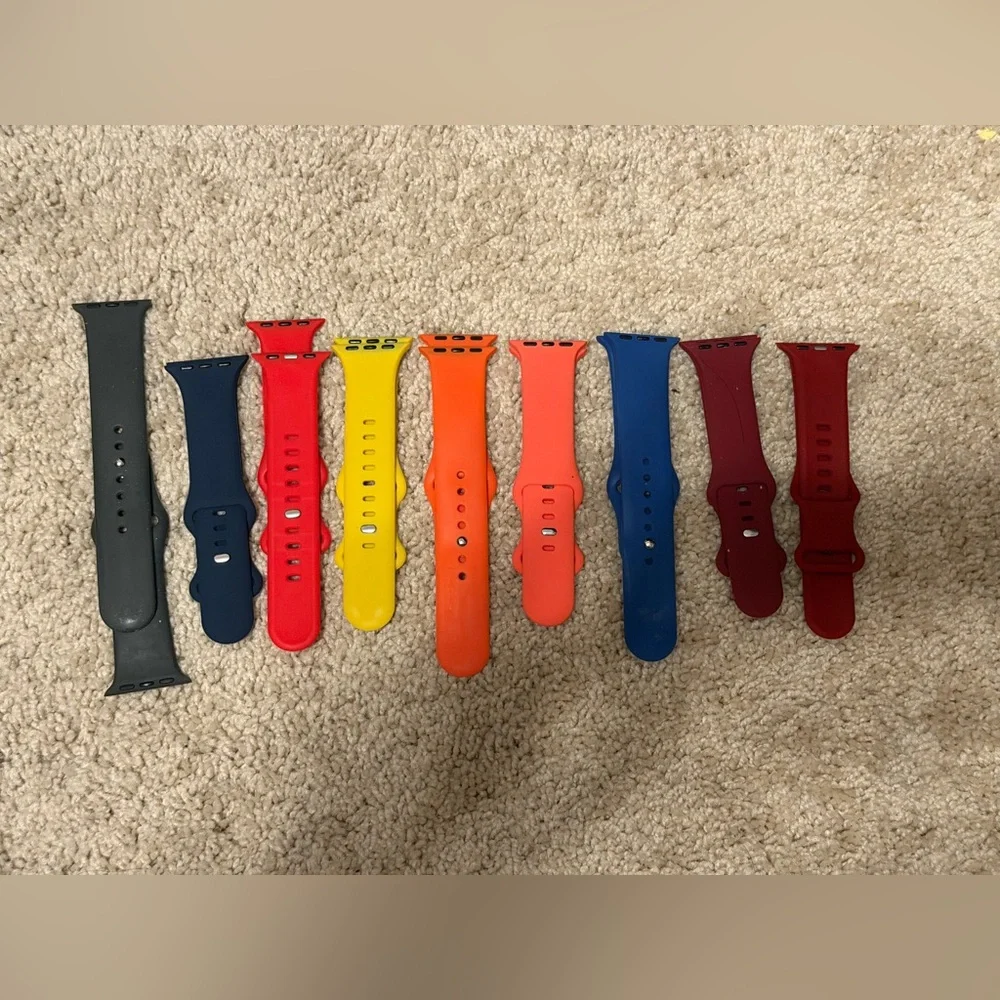 Apple Watch Bands Lot of 46 | Fits Series 6 | Used | Mixed Styles & Colors
